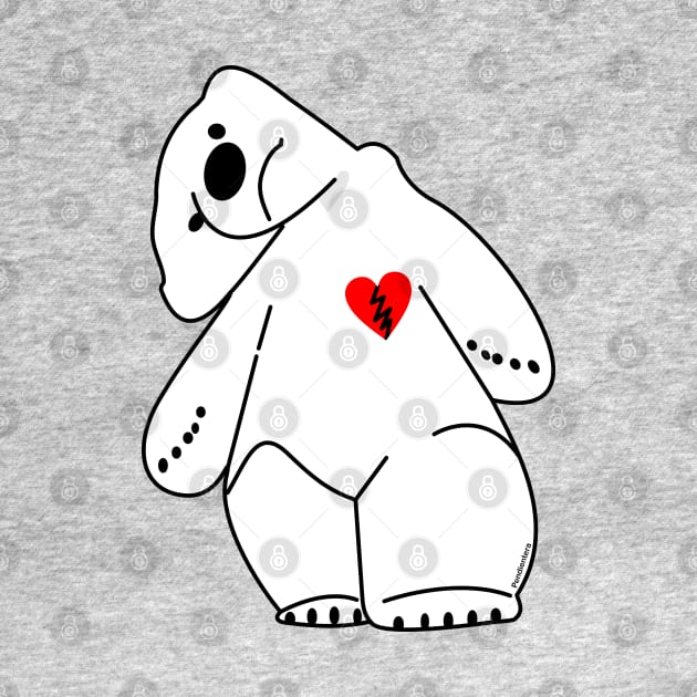 Polar Bear broken heart by Pendientera